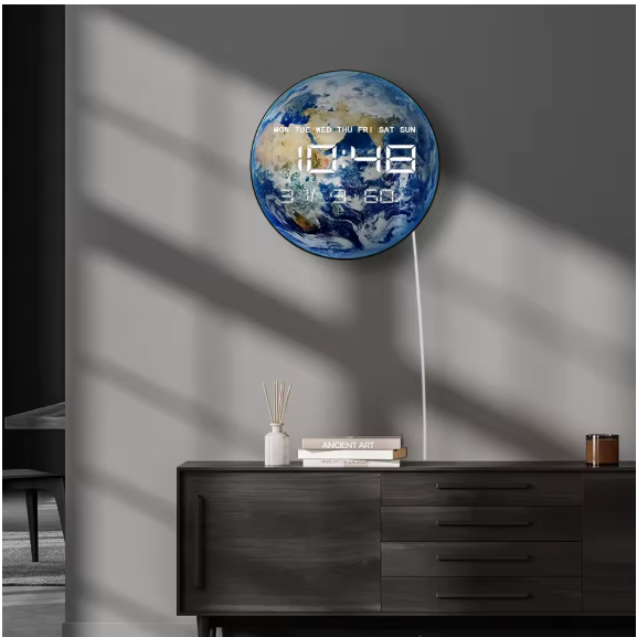 JIUGONG - LED PLANET ELECTRONIC WALL CLOCK
