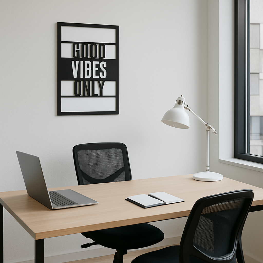 GOOD VIBES ONLY - MODERN ACRYLIC WALL ART