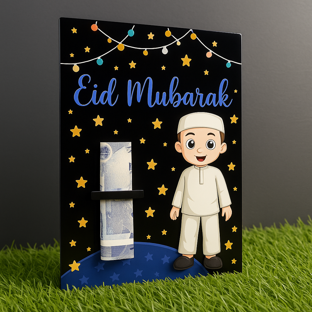 BOY COLOURFUL ACRYLIC EIDI ENVELOPE FOR KIDS