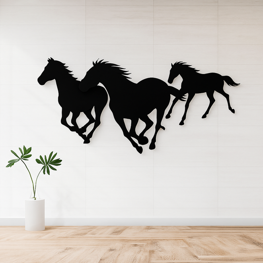 RUNNING HORSE ACRYLIC WALL FRAME