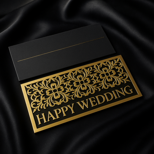 HAPPY WEDDING ACRYLIC ENVELOPE