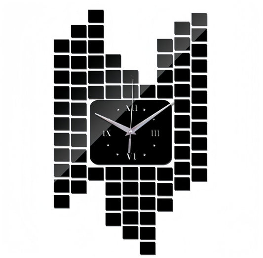 MOSAIC WALL STICKER CLOCK
