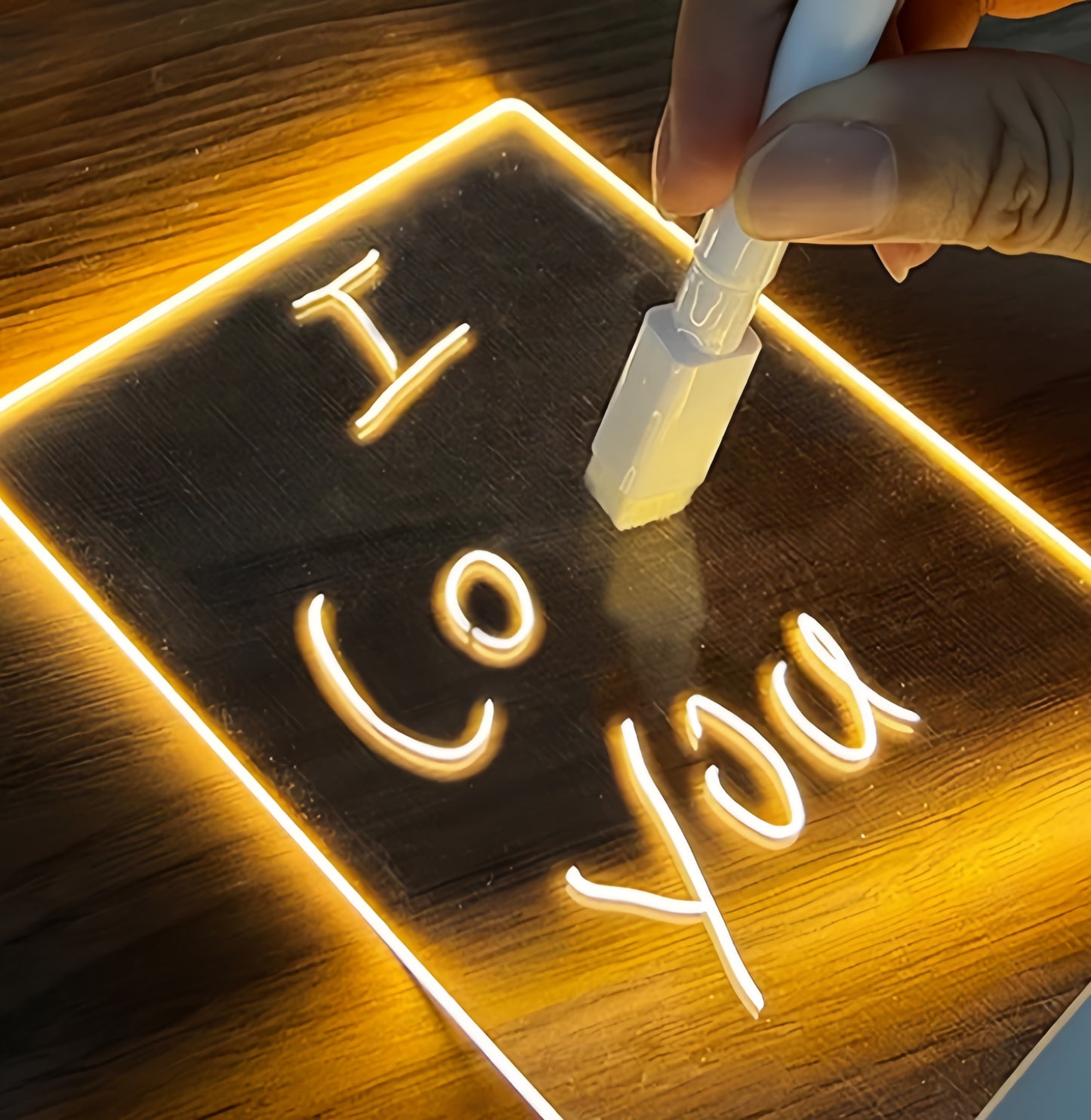 CREATIVE NOTE BOARD - CREATIVE USB MESSAGE LIGHT BOARD WITH PEN - DECORATION NIGHT LAMP GIFT