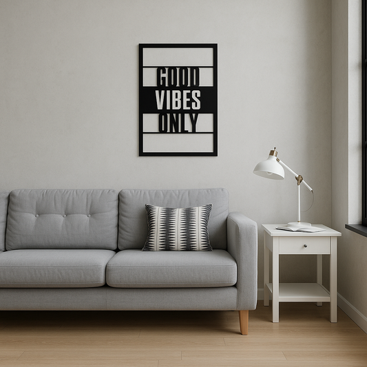 GOOD VIBES ONLY - MODERN ACRYLIC WALL ART