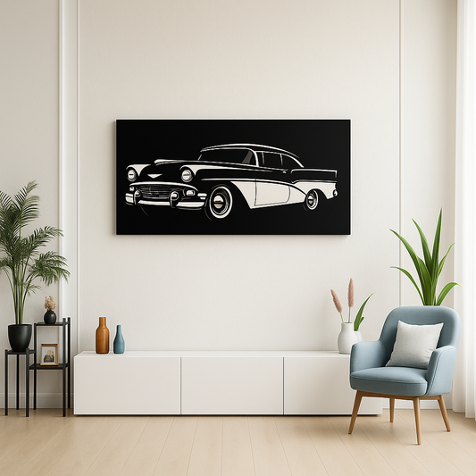 VINTAGE CAR ACRYLIC WALL ART